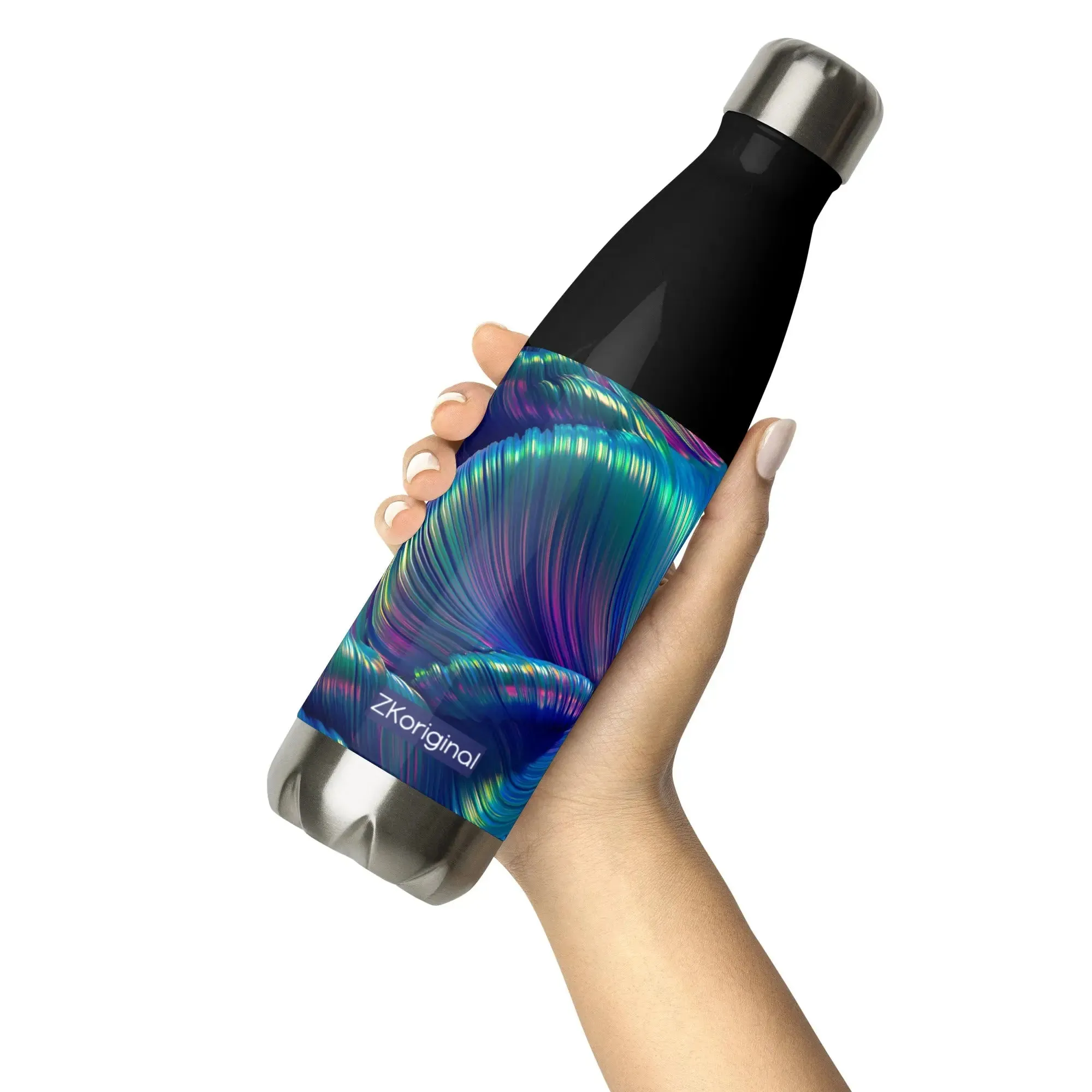 "Iridescent Wave" Collection - Stainless Steel Water Bottle