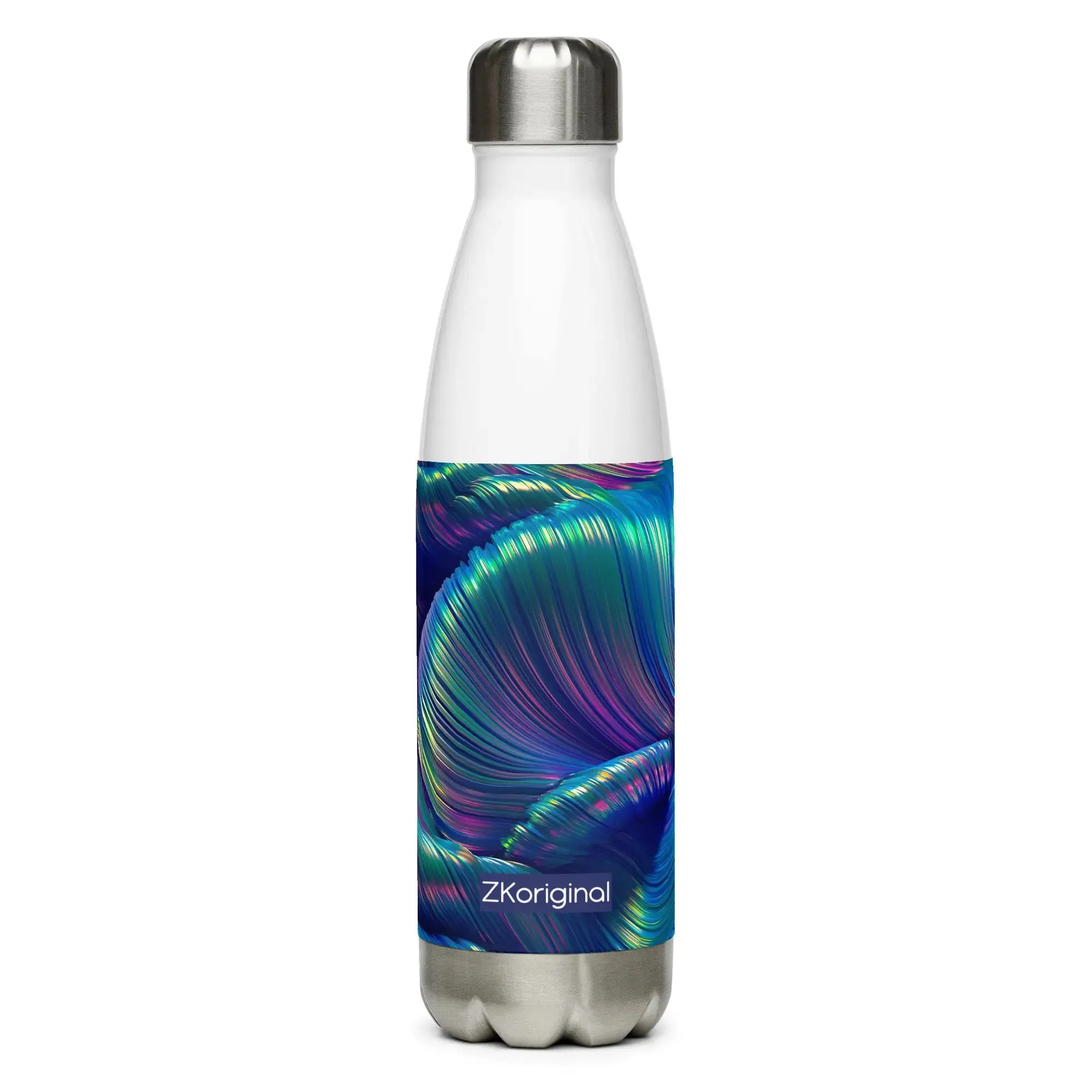 "Iridescent Wave" Collection - Stainless Steel Water Bottle