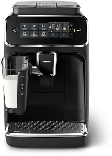 Refurbished Philips Saeco 3200 Series Superautomatic Espresso Machine LatteGo Black EP3241/54