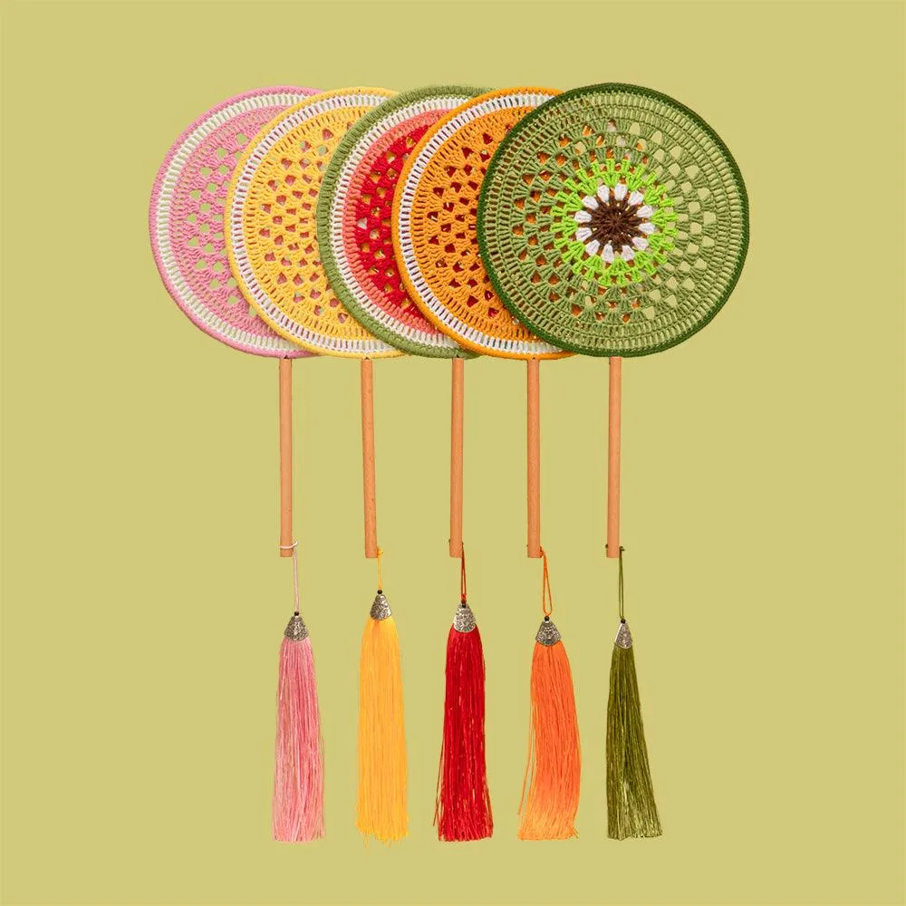 Round Shape Fan Crochet Accessory(5 Pieces)