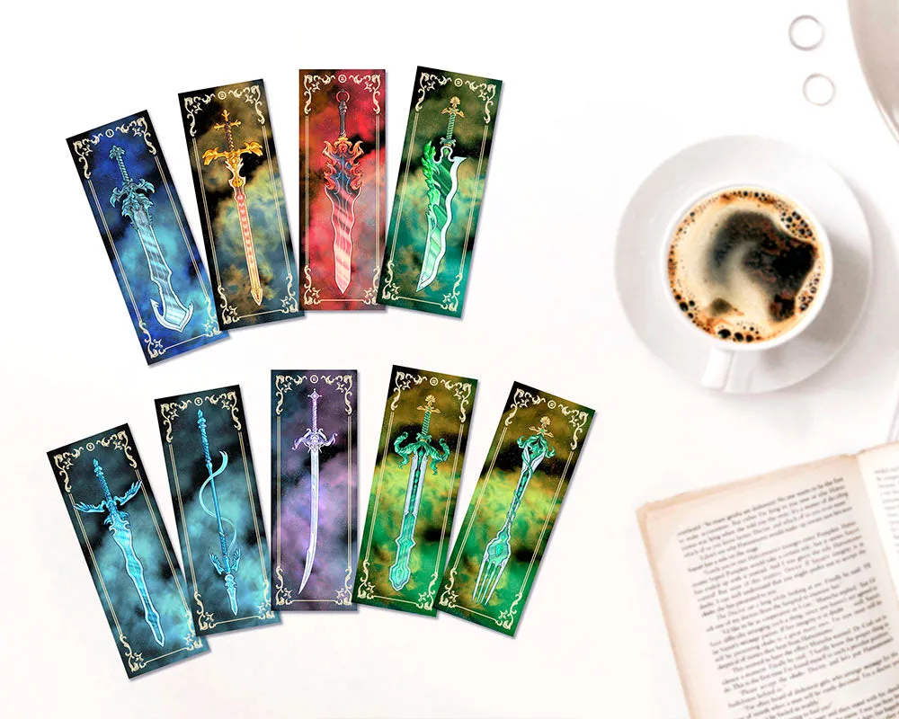 Shardblade Glossy Bookmarks 12 Collection Set, Stormlight Archive