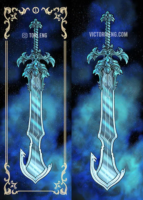 Shardblade Glossy Bookmarks 12 Collection Set, Stormlight Archive