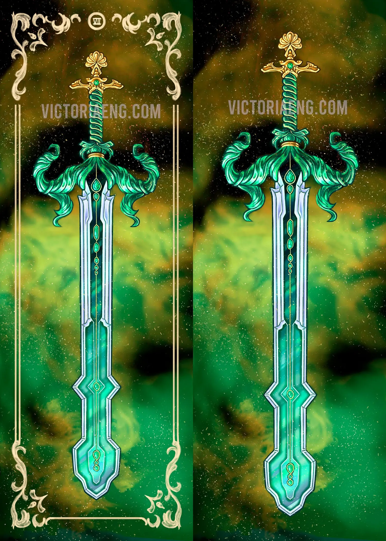 Shardblade Glossy Bookmarks 12 Collection Set, Stormlight Archive