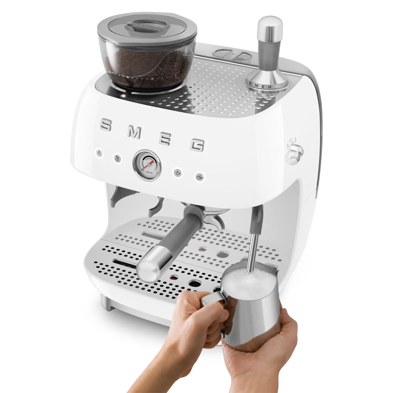 Smeg Manual Espresso Machine W/ Built-in Grinder