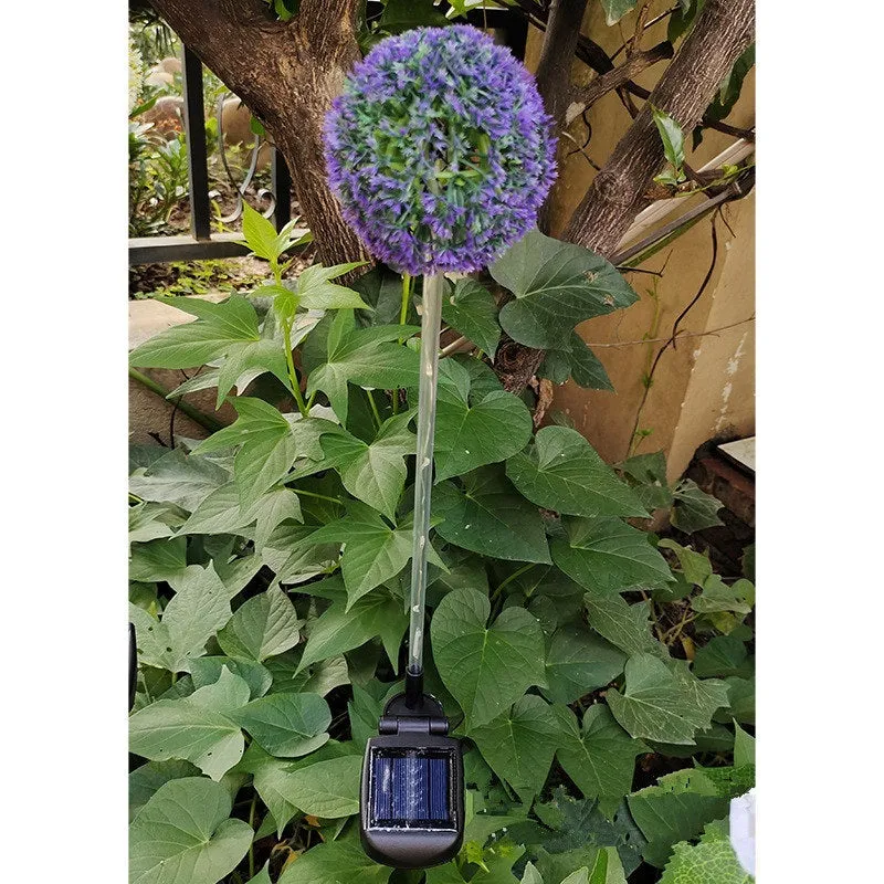 Solar 6LED Dandelion Color-changing Garden Ground Plug Light