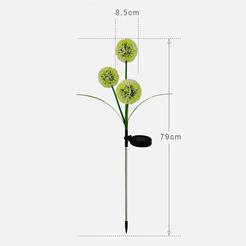 Solar Garden Waterproof Intelligent Control Dandelion Ground Plug Light