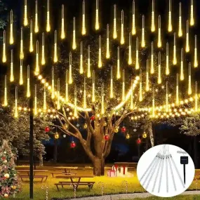 Solar Led Decorative Lights Waterproof Tree Hanging Tube Lamp For Home, Outdoor