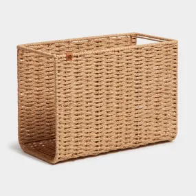 Somerset  Woven Hanging File Basket Brown