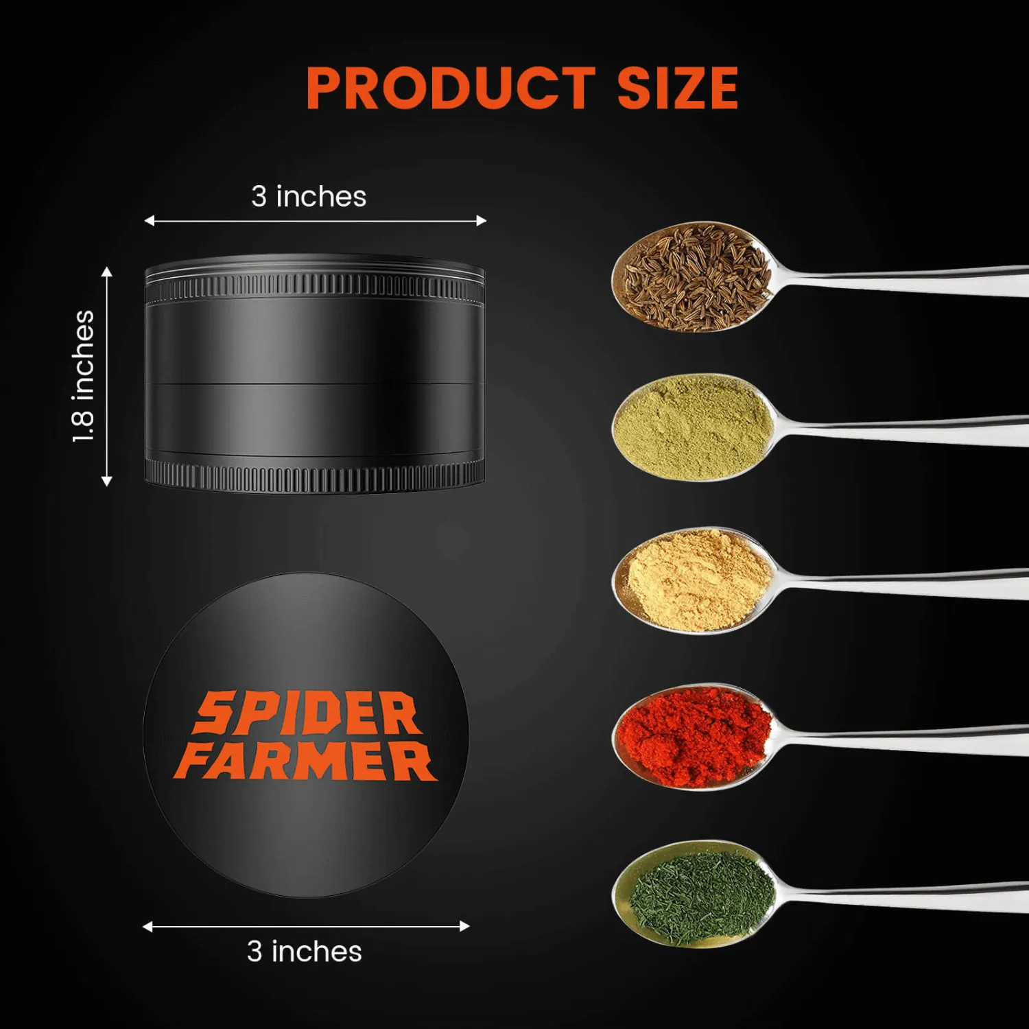 Spider Farmer 3" Grinder