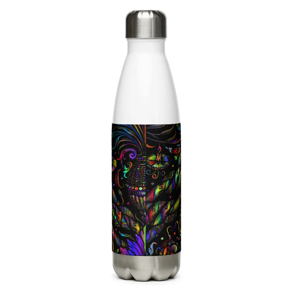 Stainless Steel Water Bottle Vintage Floral