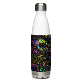 Stainless Steel Water Bottle Vintage Floral