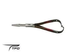 TFO Mitten Scissor Clamp With Fish Print Handles