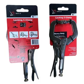 TPLR09RT XTRweld 09 in Pliers, C, Locking, Steel Black Nickel Chrome