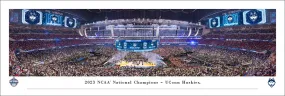 UConn Huskies 2023 NCAA Men's Basketball Champions Panoramic Poster Print - Blakeway