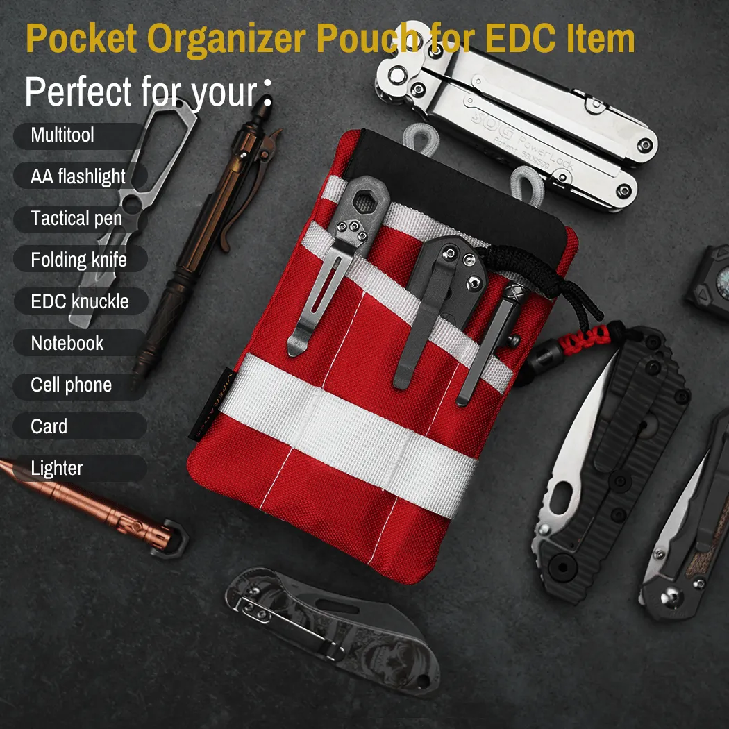 VE1-P EDC Tool Organizer Pouch with Velcro for Patches