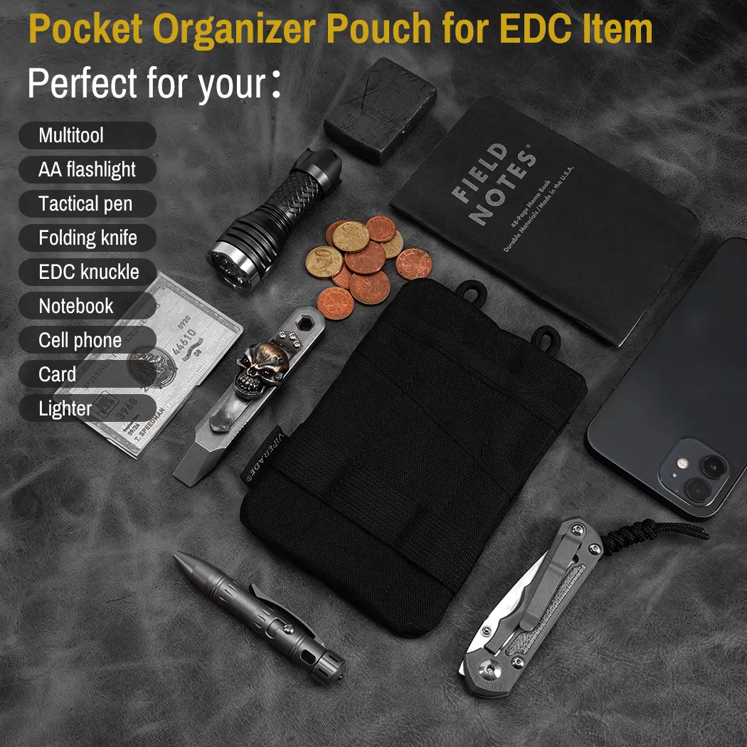 VE1-P EDC Tool Organizer Pouch with Velcro for Patches