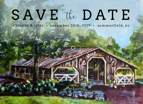 Watercolor Save Date File