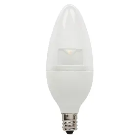 Westinghouse 5320400 4.5 Watt LED B11 Decorative Dimmable - 2700 Kelvin - Warm White - 300 Lumens - E12-Candelabra Base - 120 Volt - Card