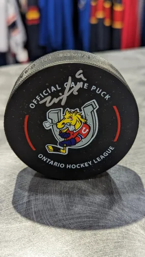 Zach Wigle Autographed Puck